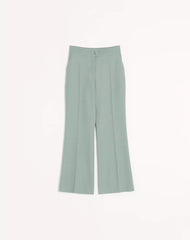 Light Diagonal Wool Trousers