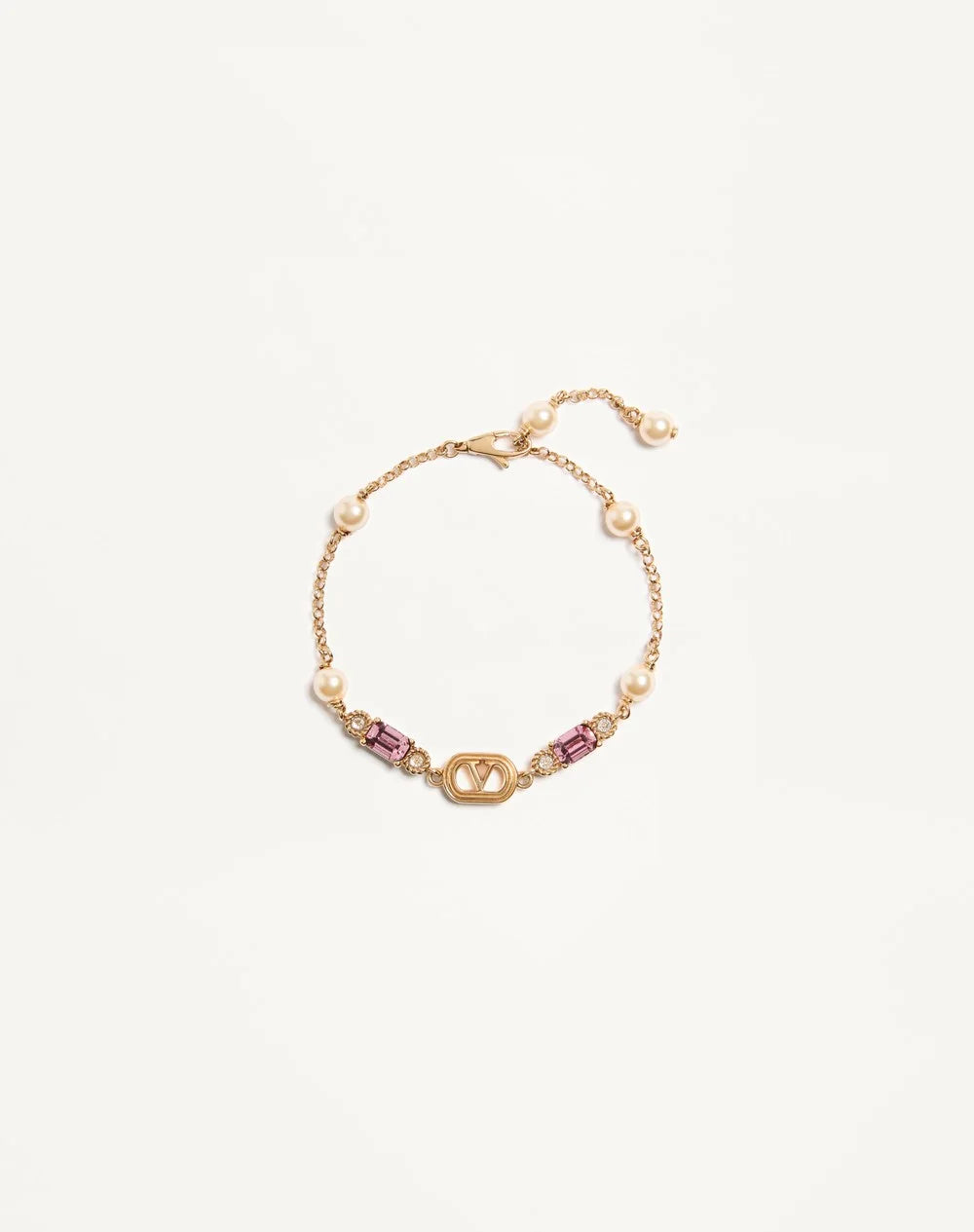 Ovalette Bracelet In Metal, Pearls And SwarovskiÂ® Crystals
