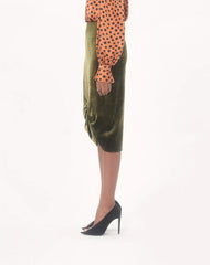 Velvet Midi Skirt