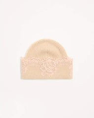 VLogo Signature Cashmere And Lace Beanie