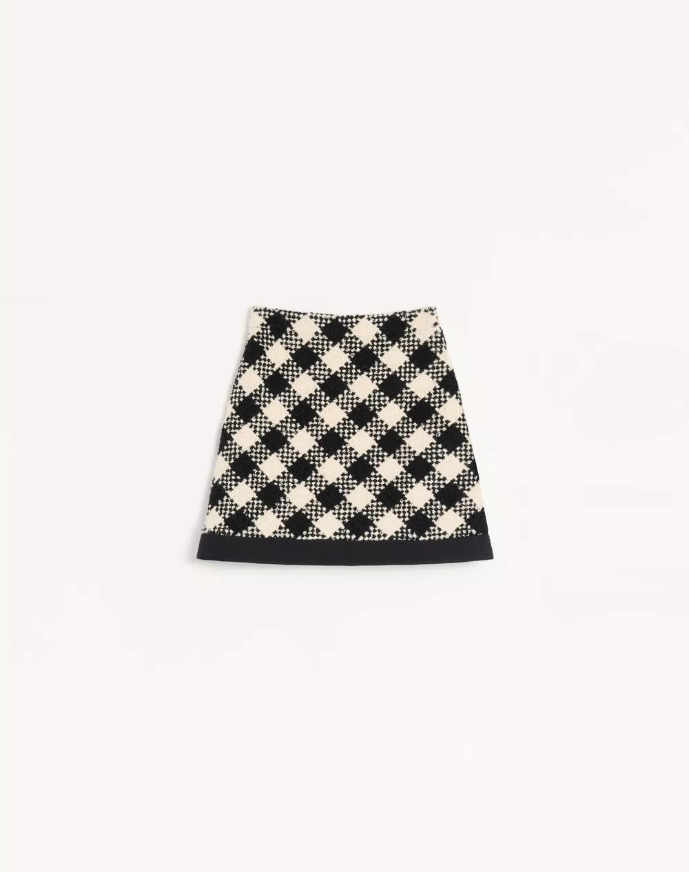 Damier Tweed Short Skirt