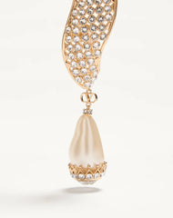 Poetique Des Gouttes Earrings In Metal, Pearl And SwarovskiÂ® Crystals