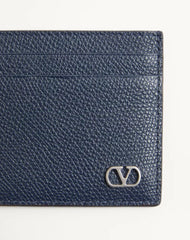 Valentino Garavani VLogo Signature Cardholder In Grainy Calfskin