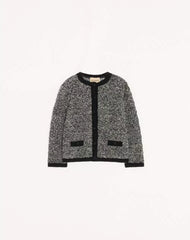 Linen And Lurex Knitted Jacket