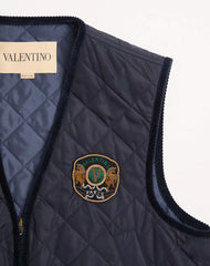 Valentino lightweight nylon vest with embroidered Valentino patch