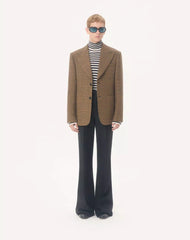 Valentino Single-Breasted Wool Jacket With Glen Plaid Pattern