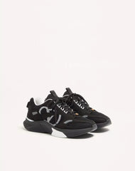 Demivee Trainer In Mesh Fabric With Suede Inserts