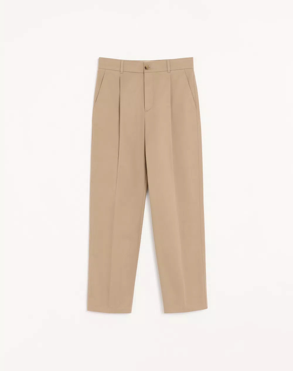 Valentino Trousers In Cotton Gabardine With VLogo Embroidery