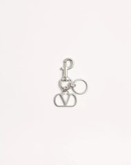 Valentino Garavani VLogo Signature Metal Bag Charm With Key Ring