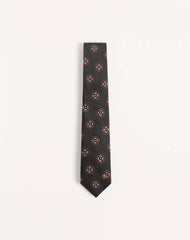 Valentie Silk Jacquard Tie With Geometric Pattern