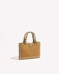Rockstud Mini Suede Shopping Bag