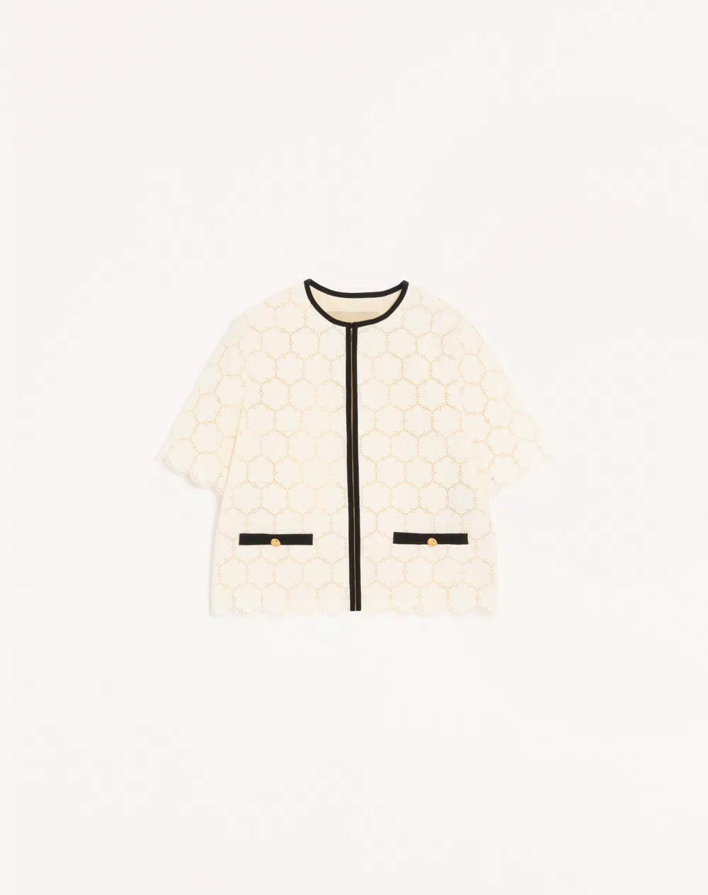 Jacket In Fleurs A Jour Cotton