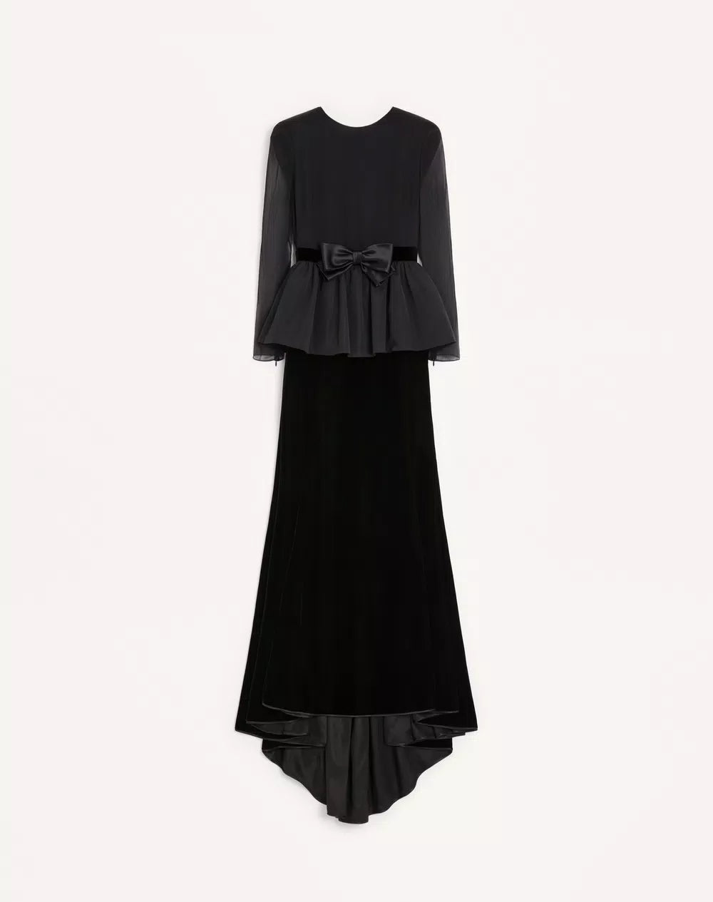 Long Dress In SablÃ© Velvet