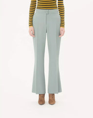 Light Diagonal Wool Trousers