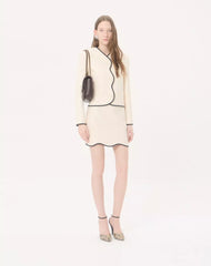 Mini Skirt In Crepe Couture