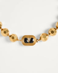 Ovalette Necklace In Resin, Enamel, Metal And SwarovskiÂ® Crystals