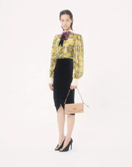 Velvet Midi Skirt