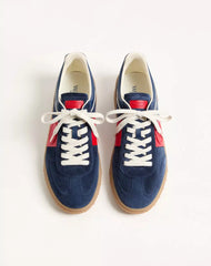 Upvillage Low Top Trainer In Split Leather And Calfskin Nappa Leather