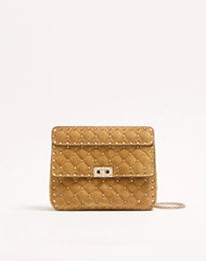 Valentino Garavani Rockstud Spike Medium Suede Bag