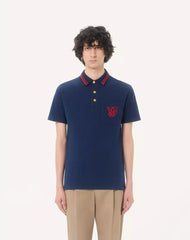Cotton PiquÃ© Polo Shirt With Vg Embroidery