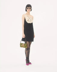 Valentino Garavani Devain Small Shoulder Bag In Jacquard Lurex Fabric