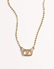 Ovalette Necklace In Metal And SwarovskiÂ® Crystals