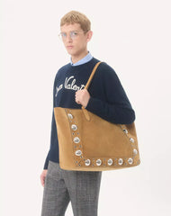 Wool Crewneck Sweater With Chez Valentino Embroidery