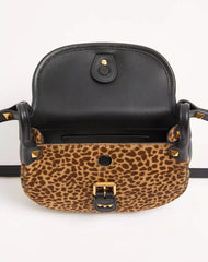 Valentino Garavani FlÃ¢neuse Small Shoulder Bag in Pony-Effect Calfskin with Animalier Print