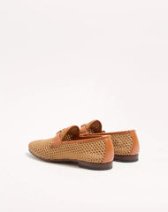Wolfe Loafer In Woven Raffia