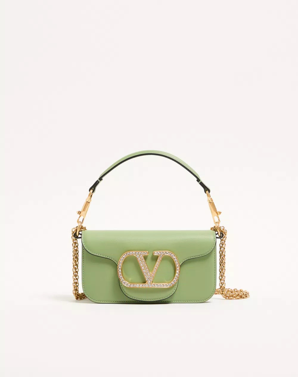 Valentino Garavani LocÃ² Small Shoulder Bag With Jewel Logo