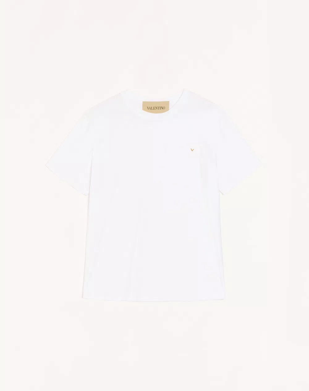 Valentino Cotton T-Shirt With Vgold
