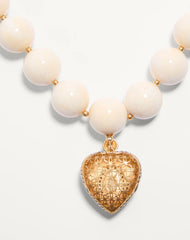 Coeur Royal Necklace In Metal, Resin, Enamel And SwarovskiÂ® Crystals