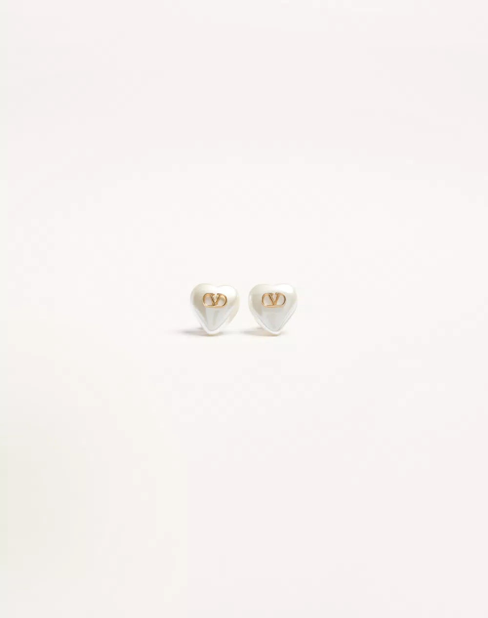 Vlogo Signature Metal And Pearl Earrings