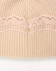 VLogo Signature Cashmere And Lace Beanie