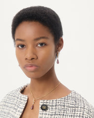 Vlogo Signature Necklace In Metal, SwarovskiÂ® Crystals And Glass Drops