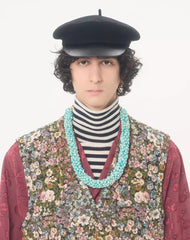 Valentino Viscose Bowling Shirt With Cherryfic Jacquard Pattern