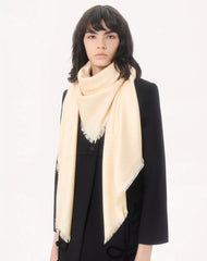 Toute La V Wool And Silk Shawl