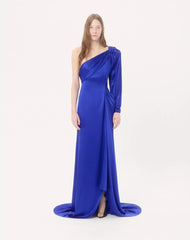 Crepe Satin Gown