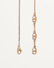 Vlogo Signature Necklace In Metal, SwarovskiÂ® Crystals And Glass Drops