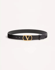 VLogo Signature Belt In Shiny Calfskin 30 Mm