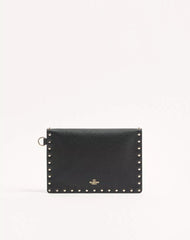 Rockstud Grainy Calfskin Pouch