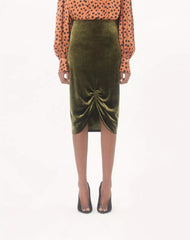 Velvet Midi Skirt