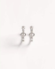 Ovalette Metal And SwarovskiÂ® Crystal Earrings