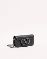 Valentino Garavani LocÃ² Small Shoulder Bag with Jewel Logo