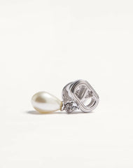 Ovalette Earrings In Metal, Pearls And SwarovskiÂ® Crystals