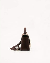 Valentino Garavani Rockstud Small Shoulder Bag In Suede